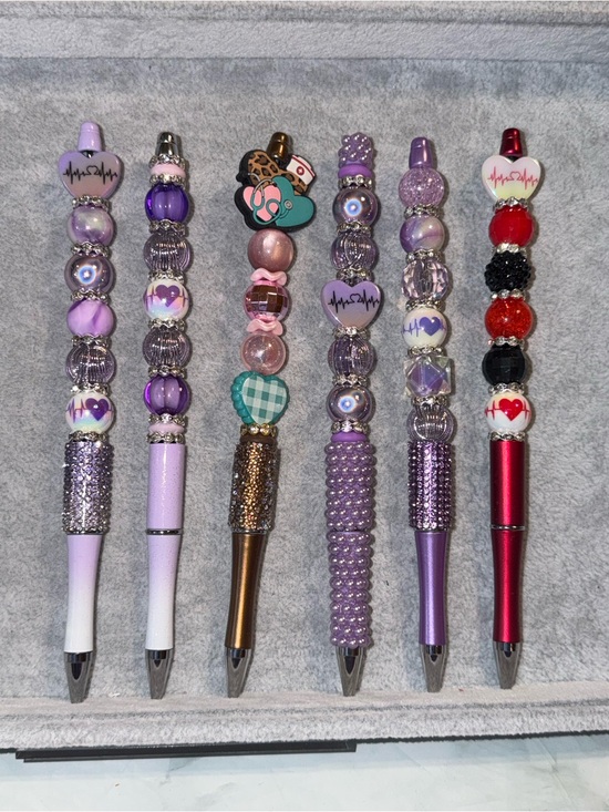 Other - P1301 Handcrafted nursing Beaded Decorative Ballpoint Pen - You choose
